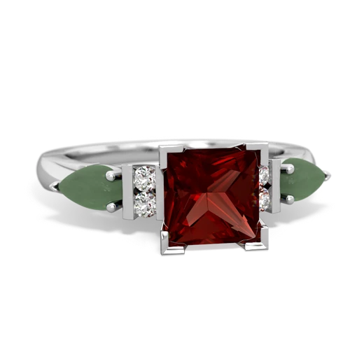 garnet-jade engagement ring