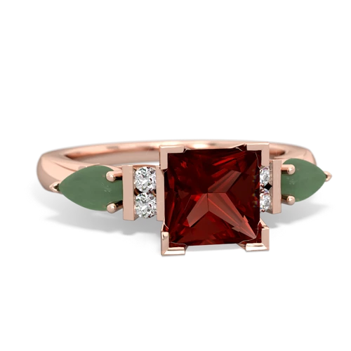 garnet-jade engagement ring