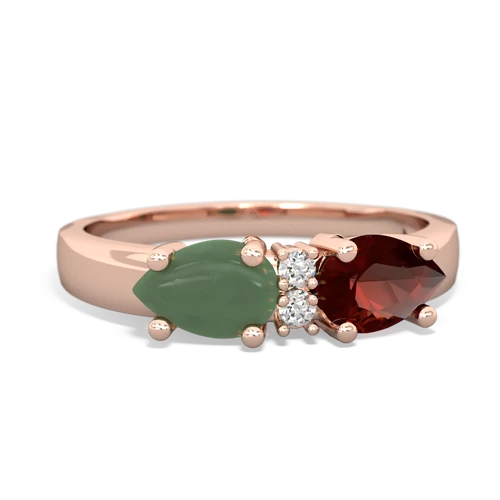 garnet-jade timeless ring