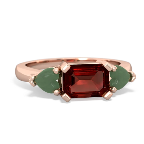 garnet-jade timeless ring