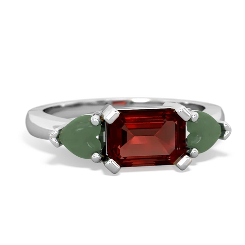 garnet-jade timeless ring