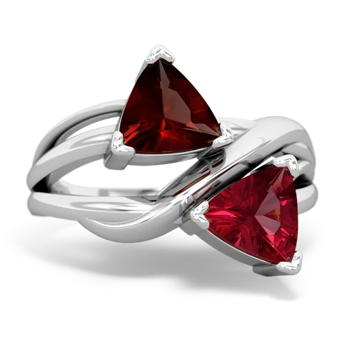 garnet-lab ruby filligree ring