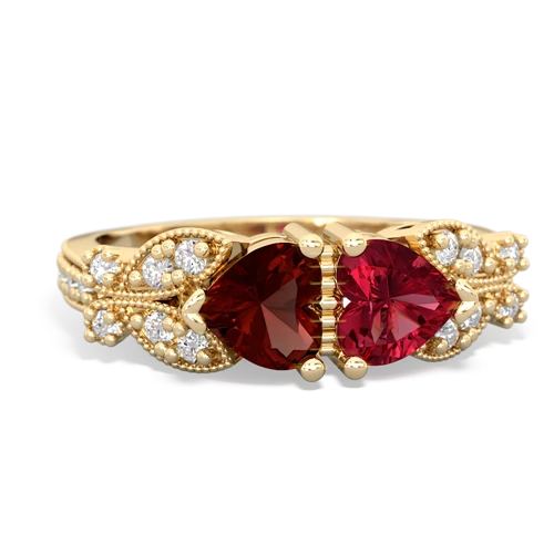 garnet-lab ruby keepsake butterfly ring