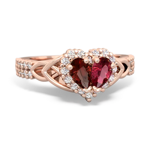 garnet-lab ruby keepsake engagement ring