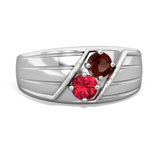 garnet-lab ruby mens ring