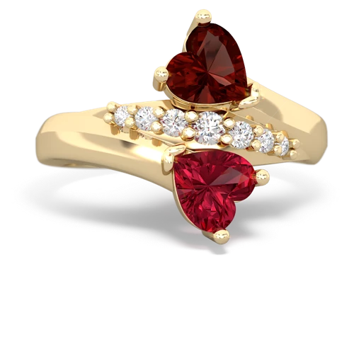 garnet-lab ruby modern ring