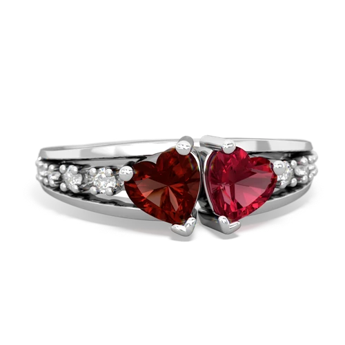 garnet-lab ruby modern ring