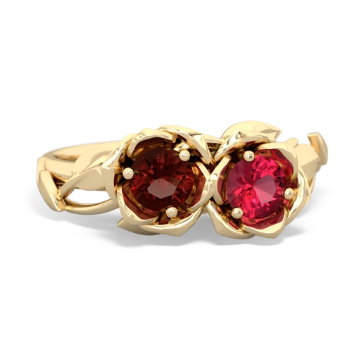 garnet-lab ruby roses ring