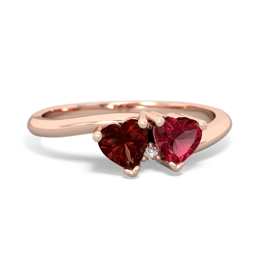 garnet-lab ruby sweethearts promise ring