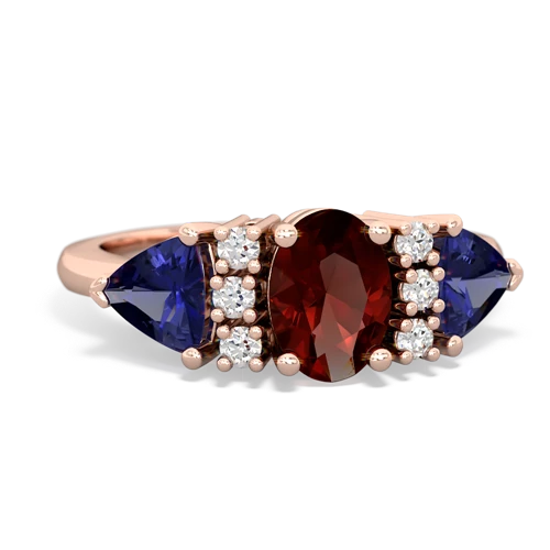 garnet-lab sapphire timeless ring