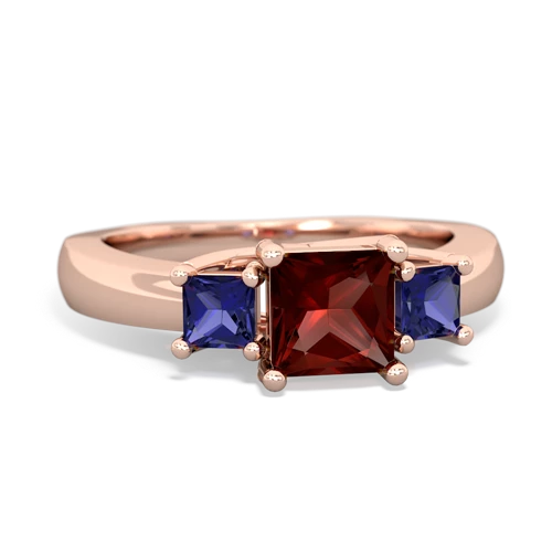 garnet-lab sapphire timeless ring