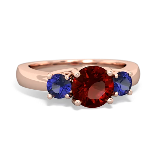 garnet-lab sapphire timeless ring