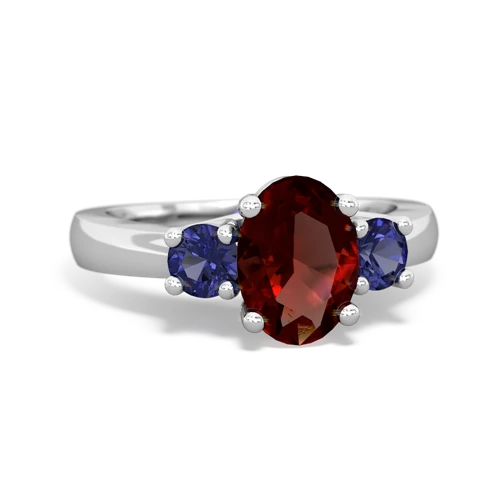 garnet-lab sapphire timeless ring