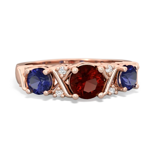 garnet-lab sapphire timeless ring