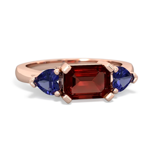 garnet-lab sapphire timeless ring