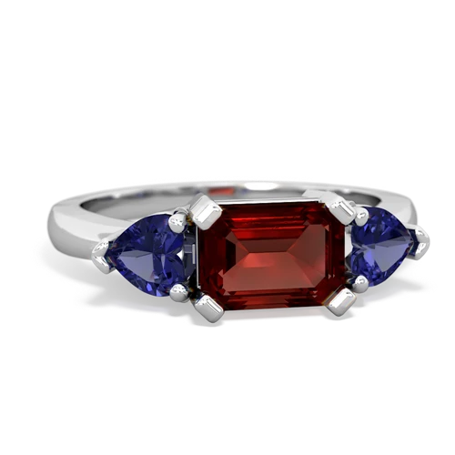 garnet-lab sapphire timeless ring