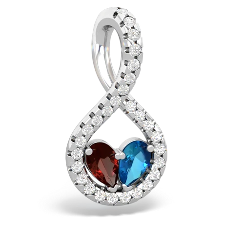 garnet-london topaz pave twist pendant