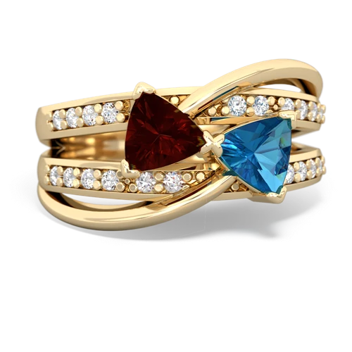 garnet-london topaz couture ring