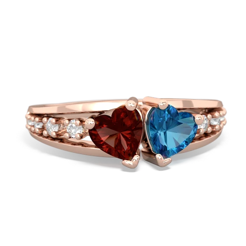 garnet-london topaz modern ring