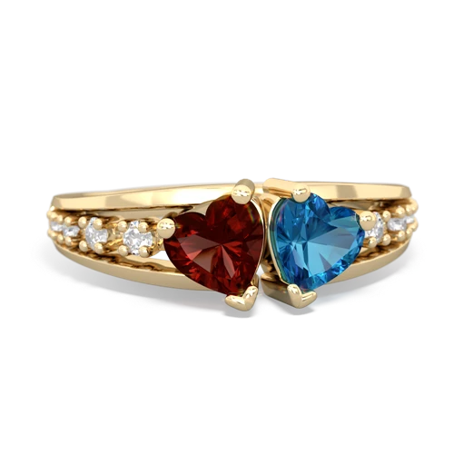 garnet-london topaz modern ring