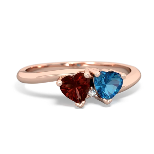 garnet-london topaz sweethearts promise ring