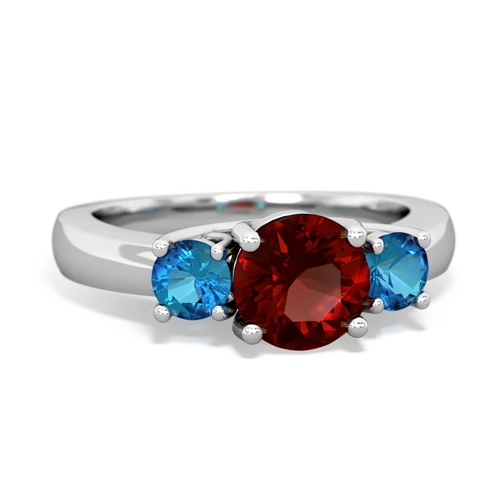 garnet-london topaz timeless ring