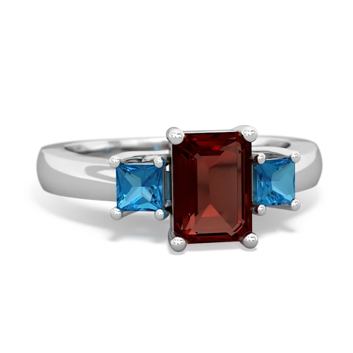 garnet-london topaz timeless ring