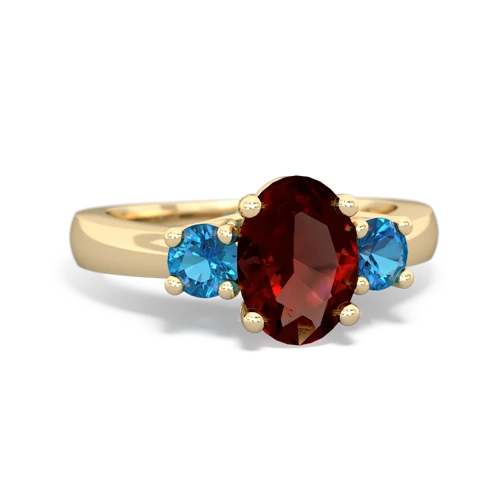 garnet-london topaz timeless ring