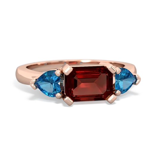 garnet-london topaz timeless ring