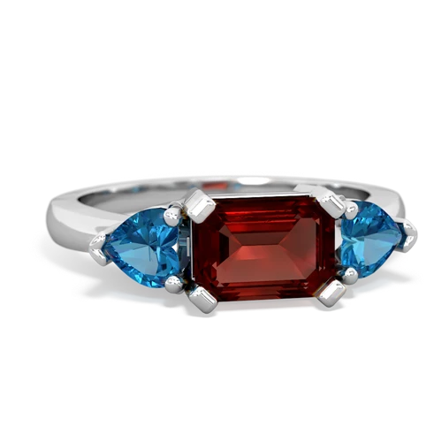 garnet-london topaz timeless ring