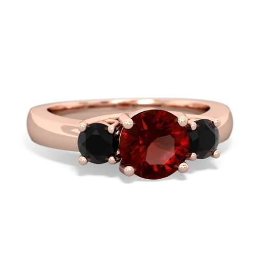 garnet-onyx timeless ring