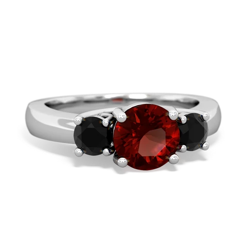 garnet-onyx timeless ring