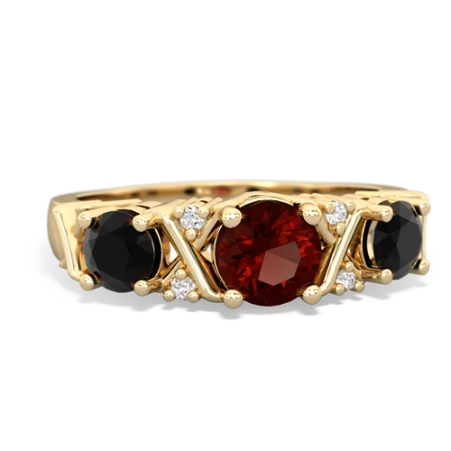 garnet-onyx timeless ring