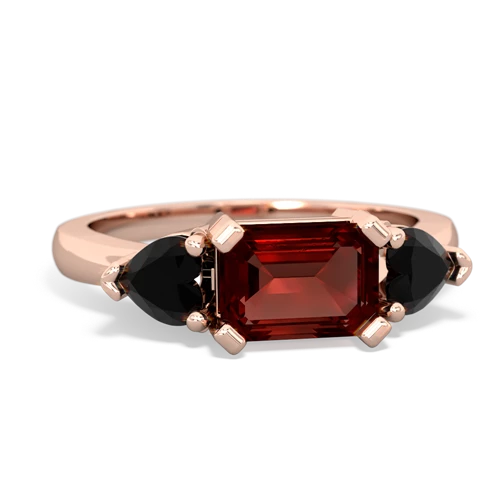 garnet-onyx timeless ring