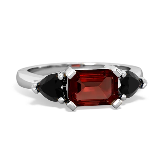 garnet-onyx timeless ring