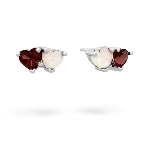 garnet-opal  earrings