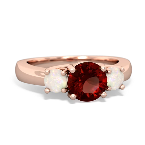 garnet-opal timeless ring