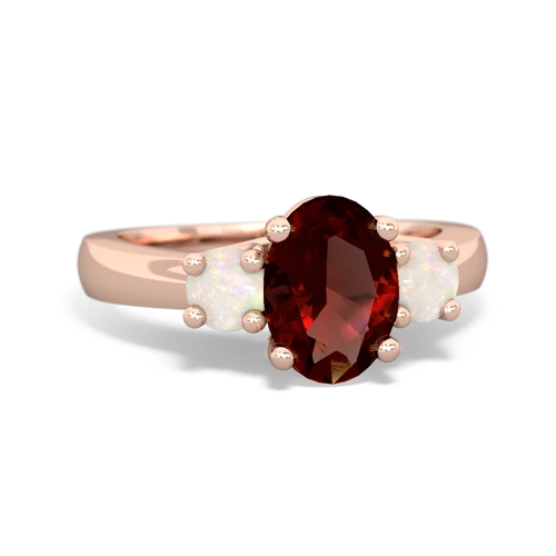 garnet-opal timeless ring