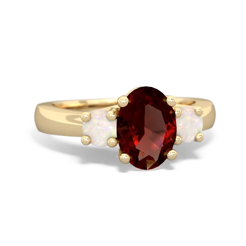 garnet-opal timeless ring