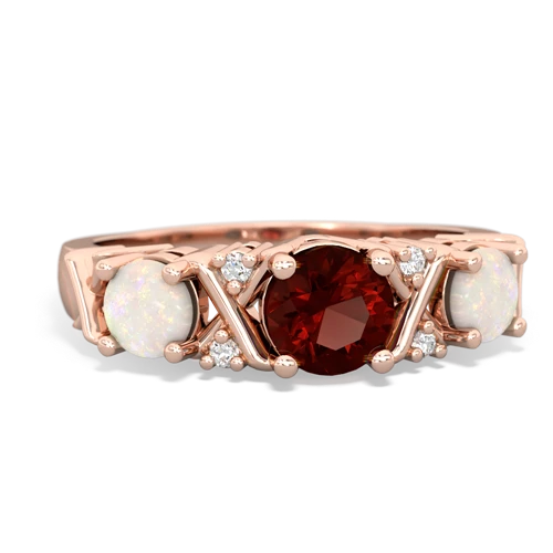 garnet-opal timeless ring