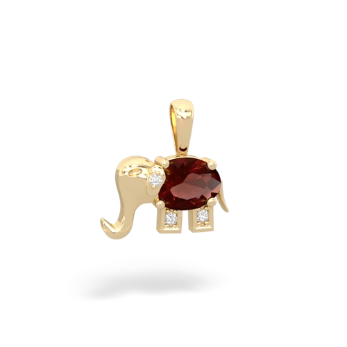 Garnet Elephant Genuine Garnet pendant Pendant