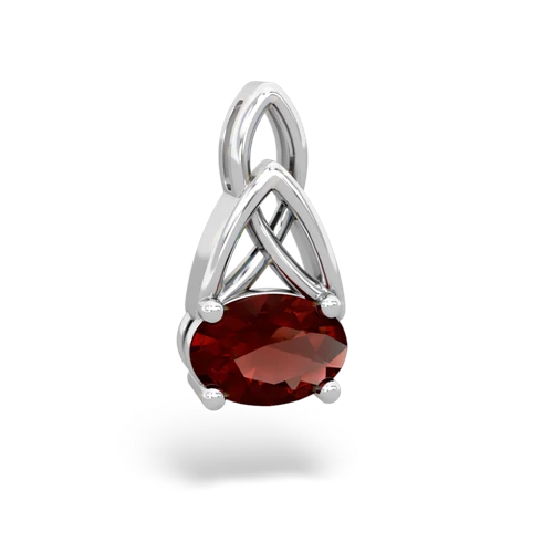 garnet filligree pendant