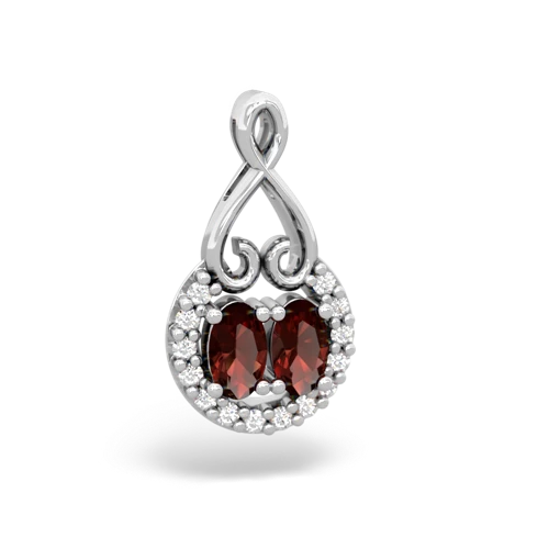garnet love nest pendant