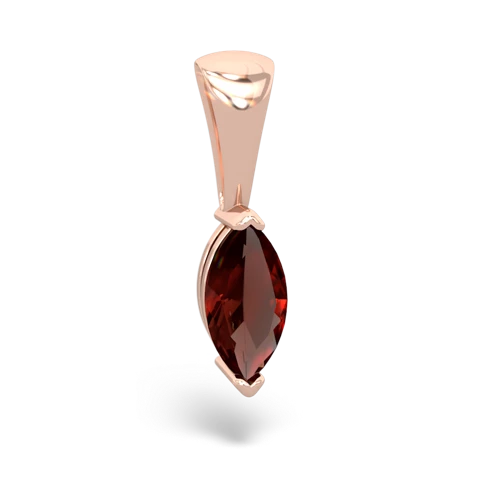 garnet marquise pendant