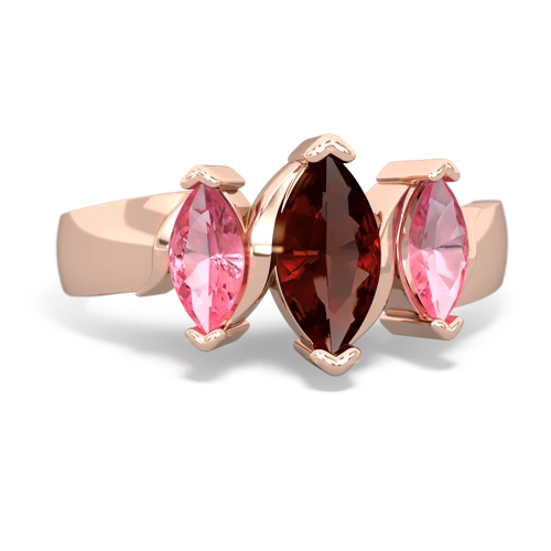 garnet-pink sapphire keepsake ring