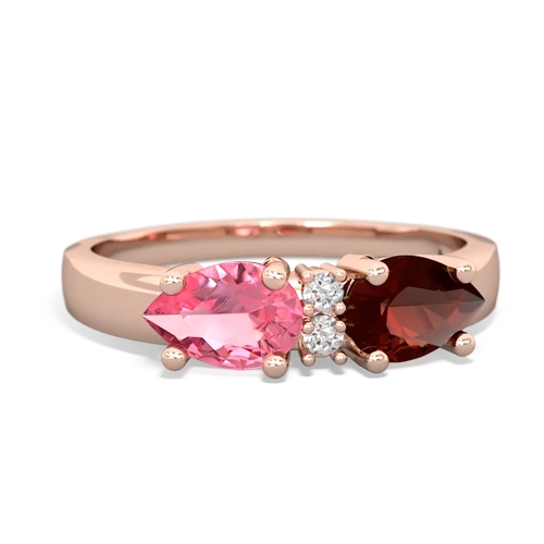 garnet-pink sapphire timeless ring