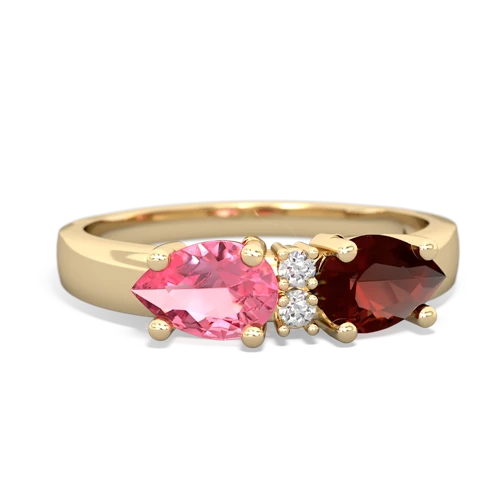 garnet-pink sapphire timeless ring