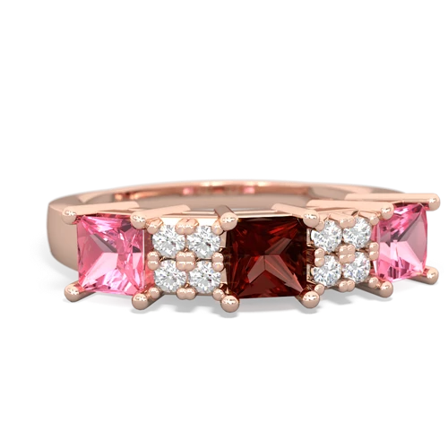 garnet-pink sapphire timeless ring