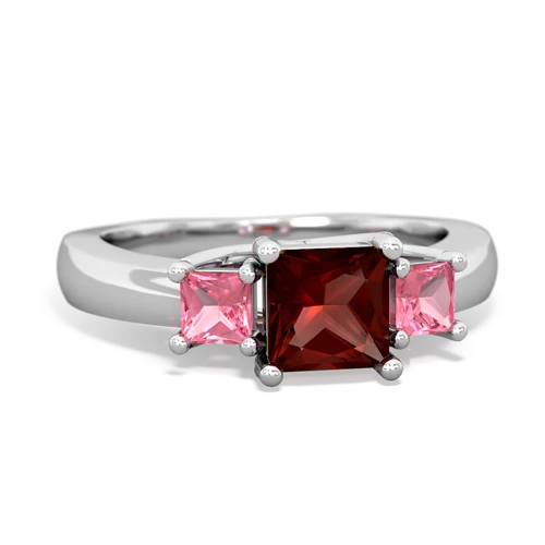 garnet-pink sapphire timeless ring