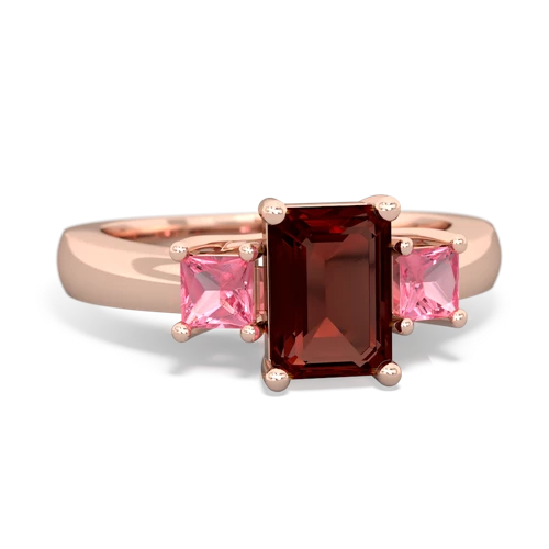 garnet-pink sapphire timeless ring